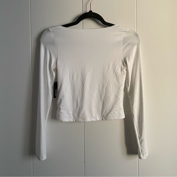 3/$45 Ardene Contour Crop Scoopneck Longsleeve - Picture 3 of 7